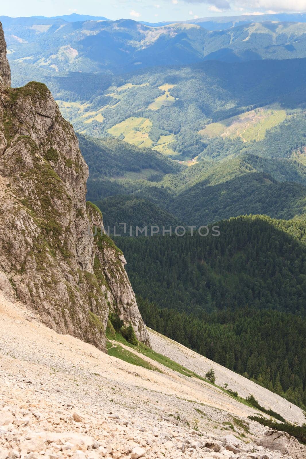 mountain slope in Piatra Craiului Mountains, Romania