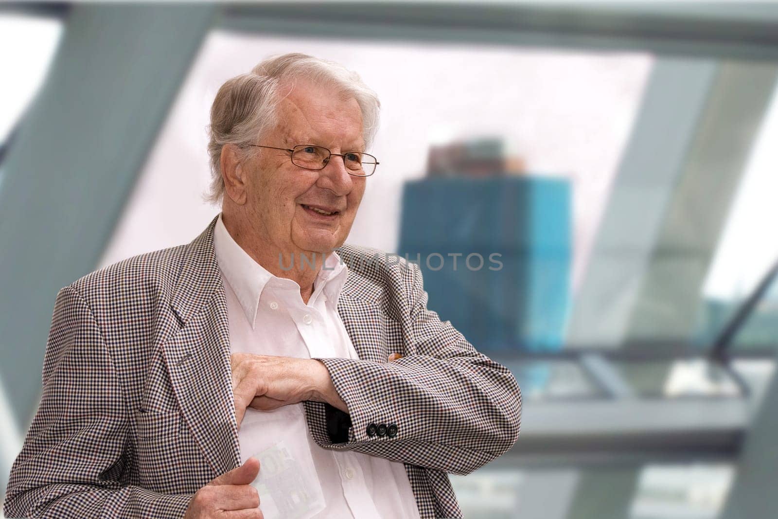 Portrait of a senior businessman smiling