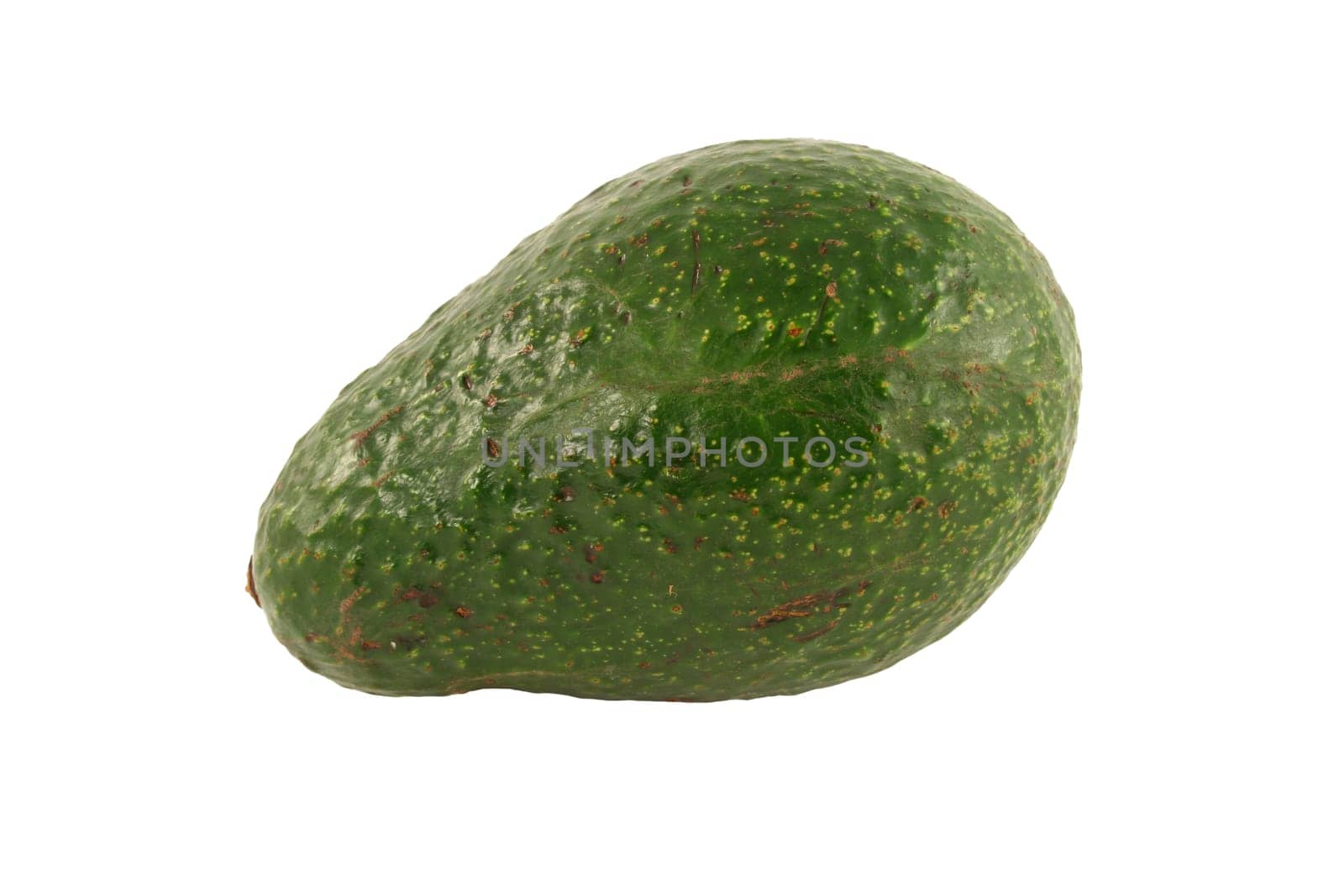 A Isolated avocado on a white background