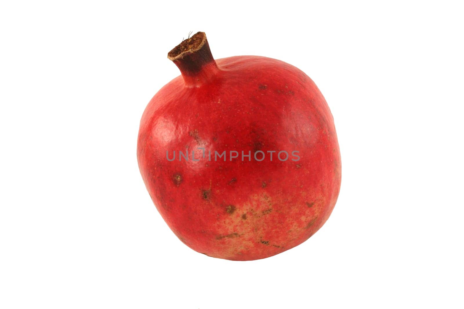 A Isolated pomegranate on white background