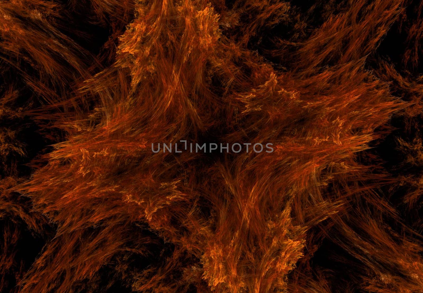 Fiery fractal explosion in reds and orange.