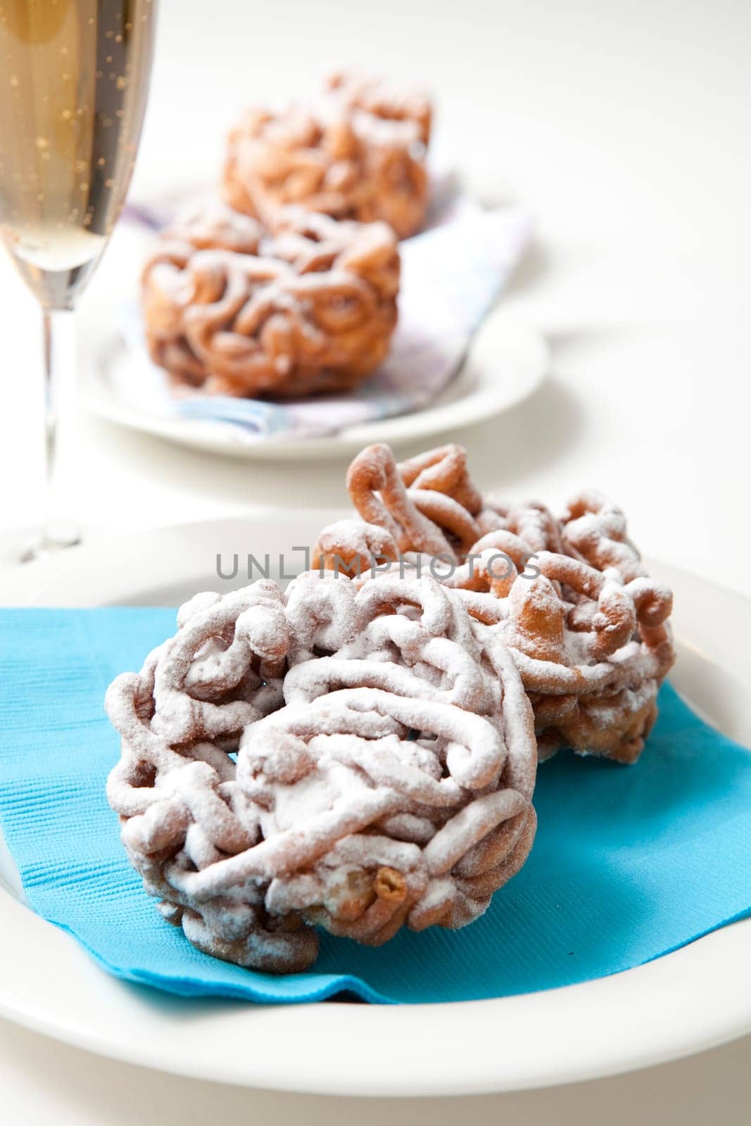 Traditional finnish May Day funnel cake, tippaleipa