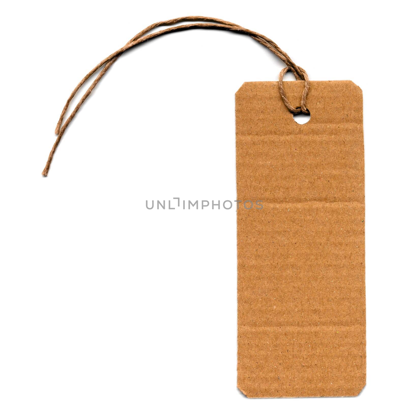 Price tag or address label with string