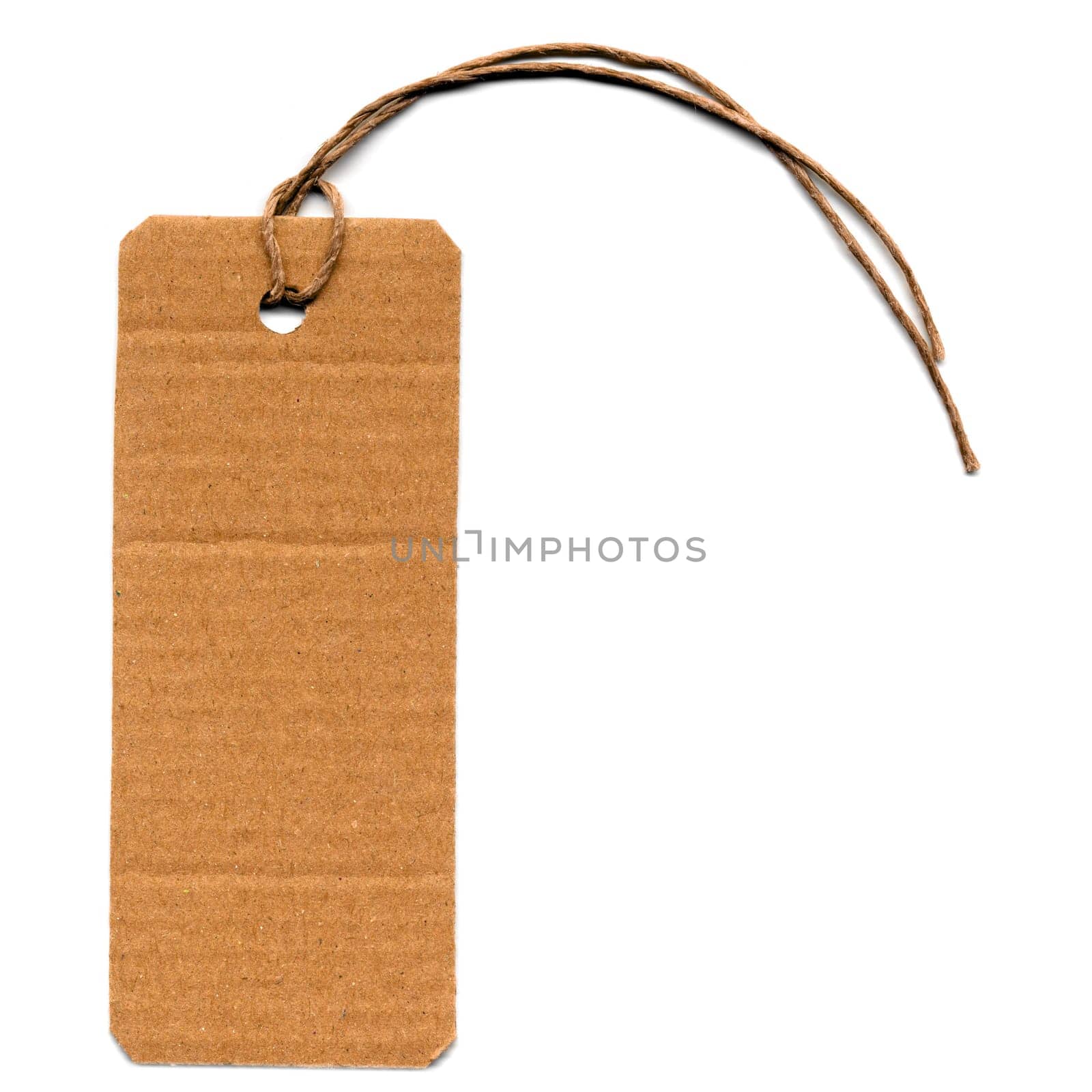 Price tag or address label with string