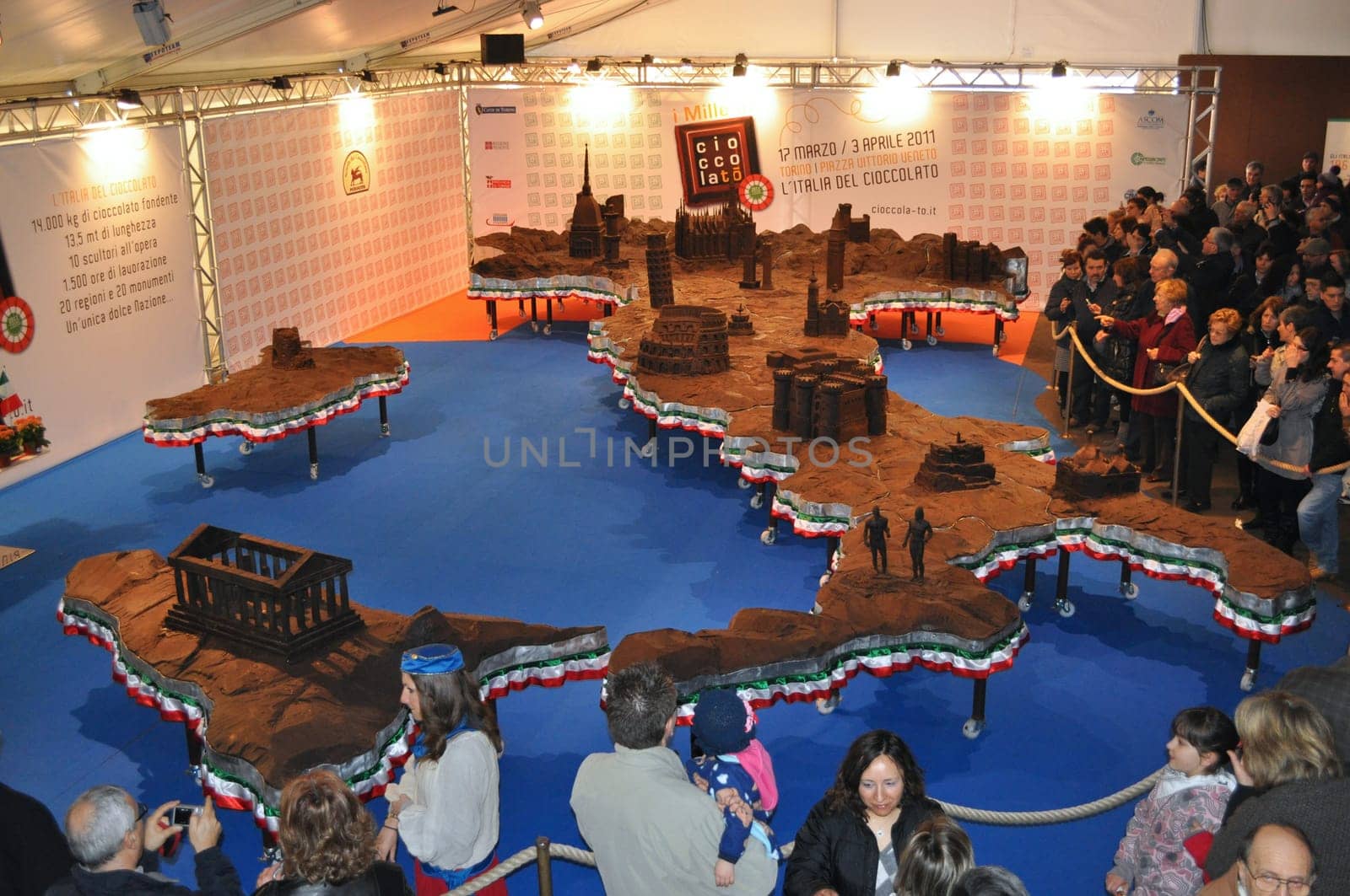 TURIN, PIEDMONT, ITALY - APRIL 3: CioccolaTo chocolate fair April 3, 2011 in Turin, Piedmont, Italy