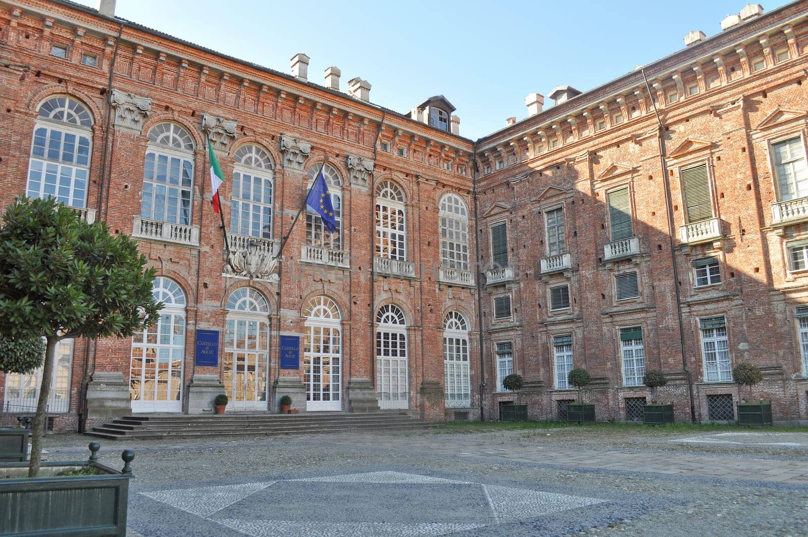 The Castello Ducale di Aglie castle of Elisa di Rivombrosa, Piedmont, Italy