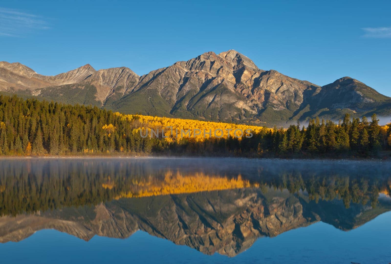 Patricia Lake and Pyramid Mountain, Jasper National Park, Alberta, Canada