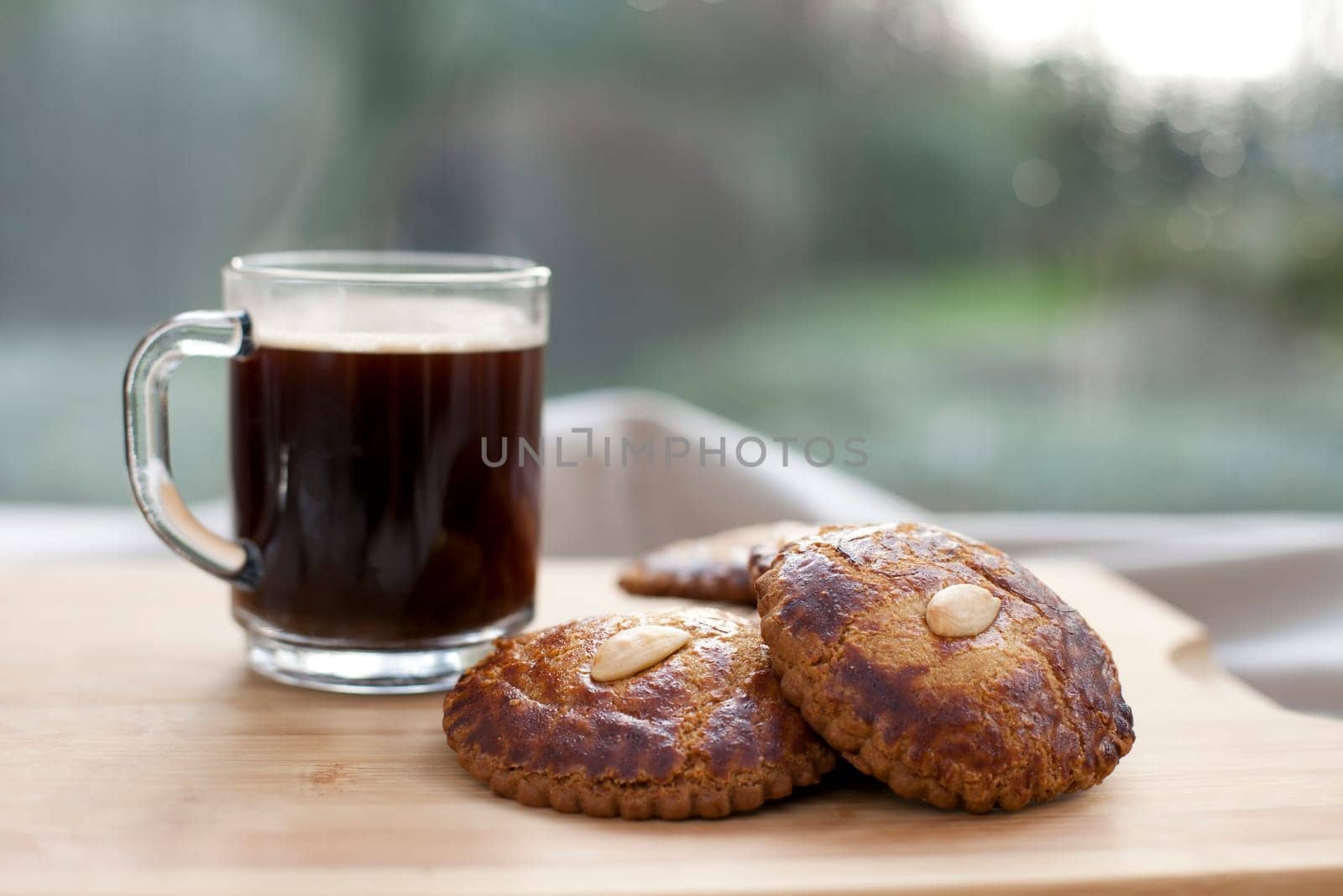 Dutch almond cookies, called gevulde koek or picolientje.  Tasty with coffee!