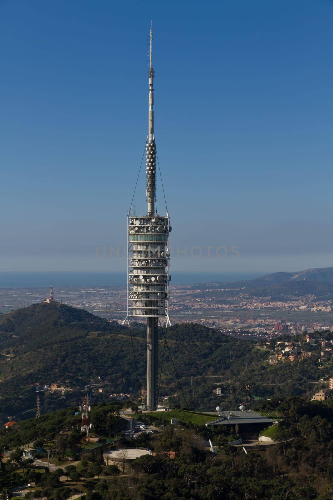 Spain, Catalonia, Barcelona, Collserola Tower, new Telecommunications Tower, by architect Norman Foster