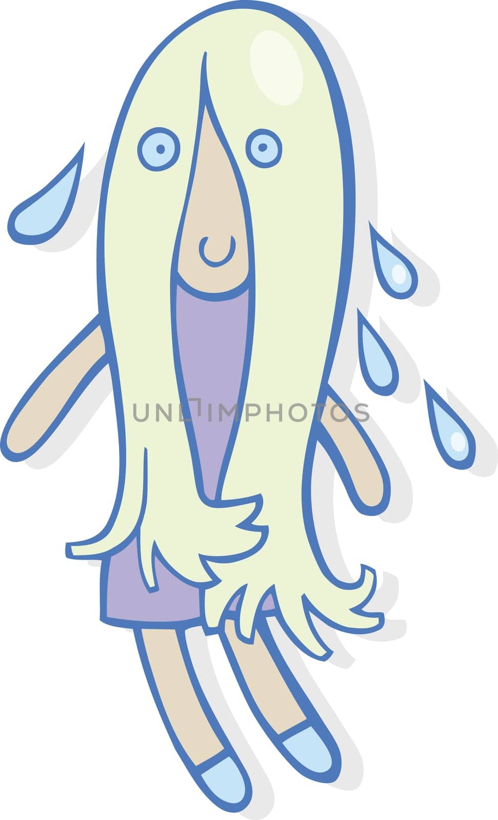 Illustration of aquarius zodiac sign