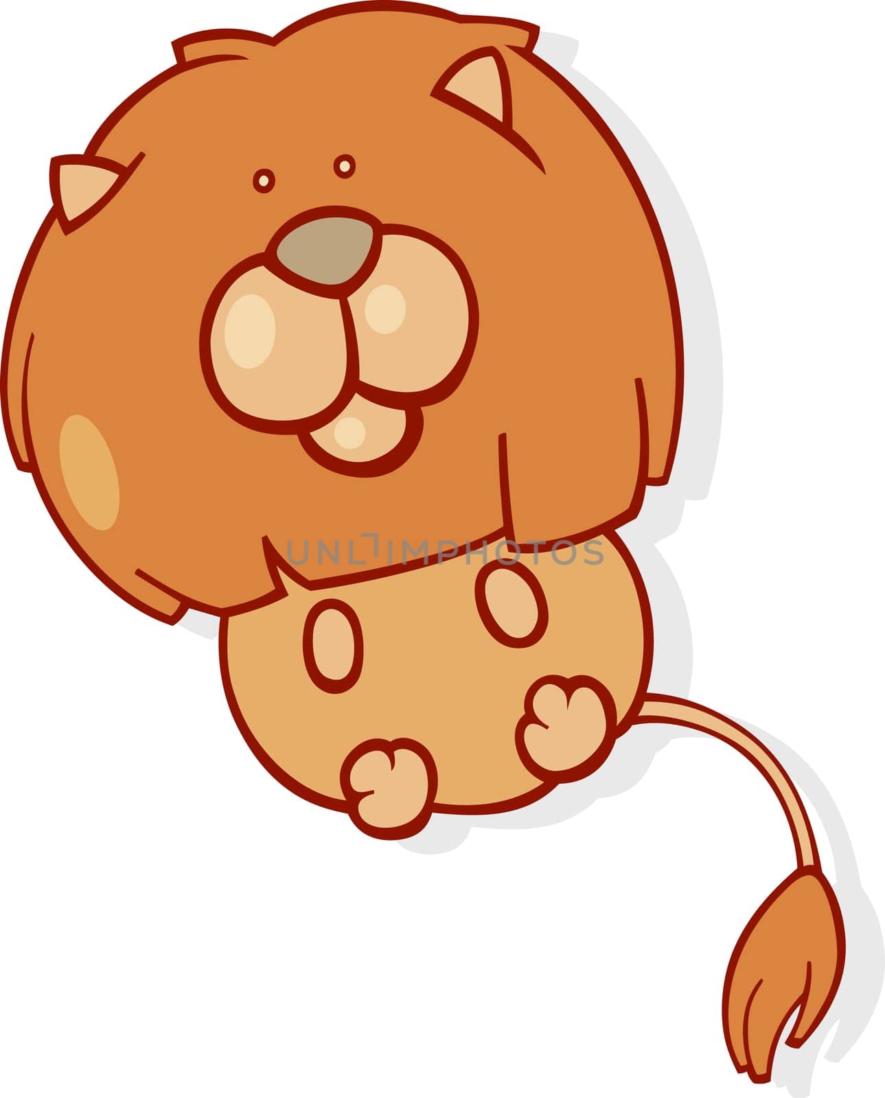 Illustration of leo zodiac sign