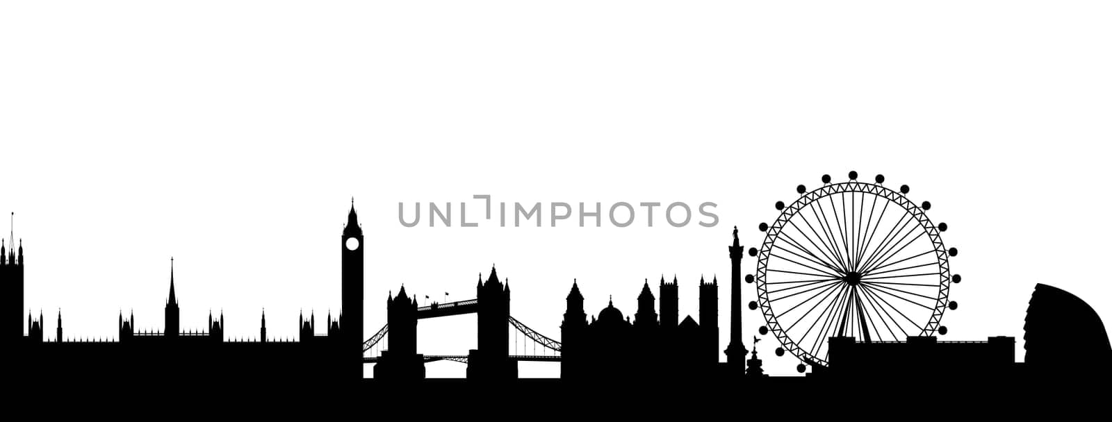 London Silhouette Abstract
