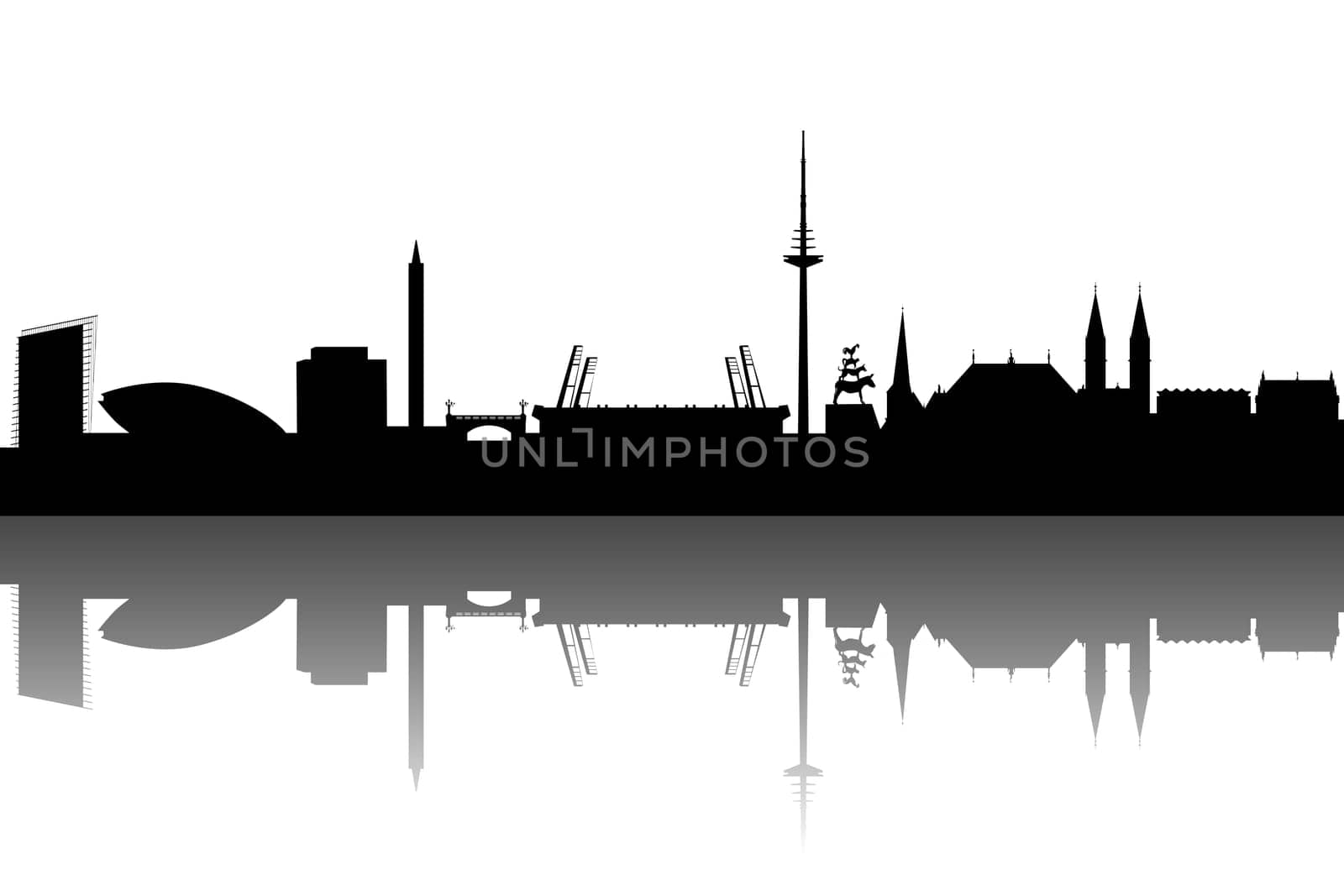 Bremen Silhouette Abstract