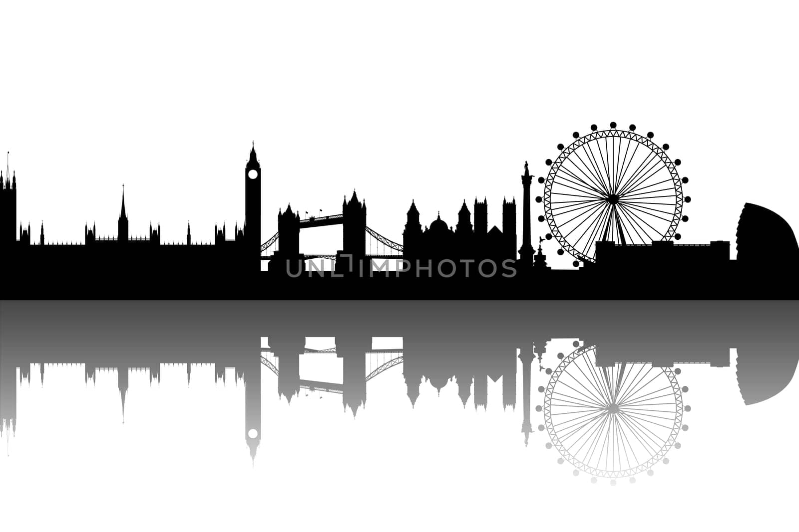 London Silhouette Abstract