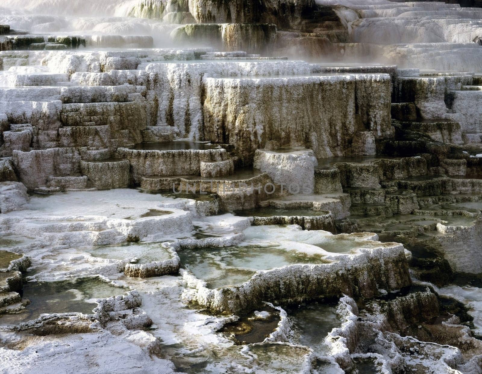Minerva Terrace at Mammoth Hot Springs, Wyoming