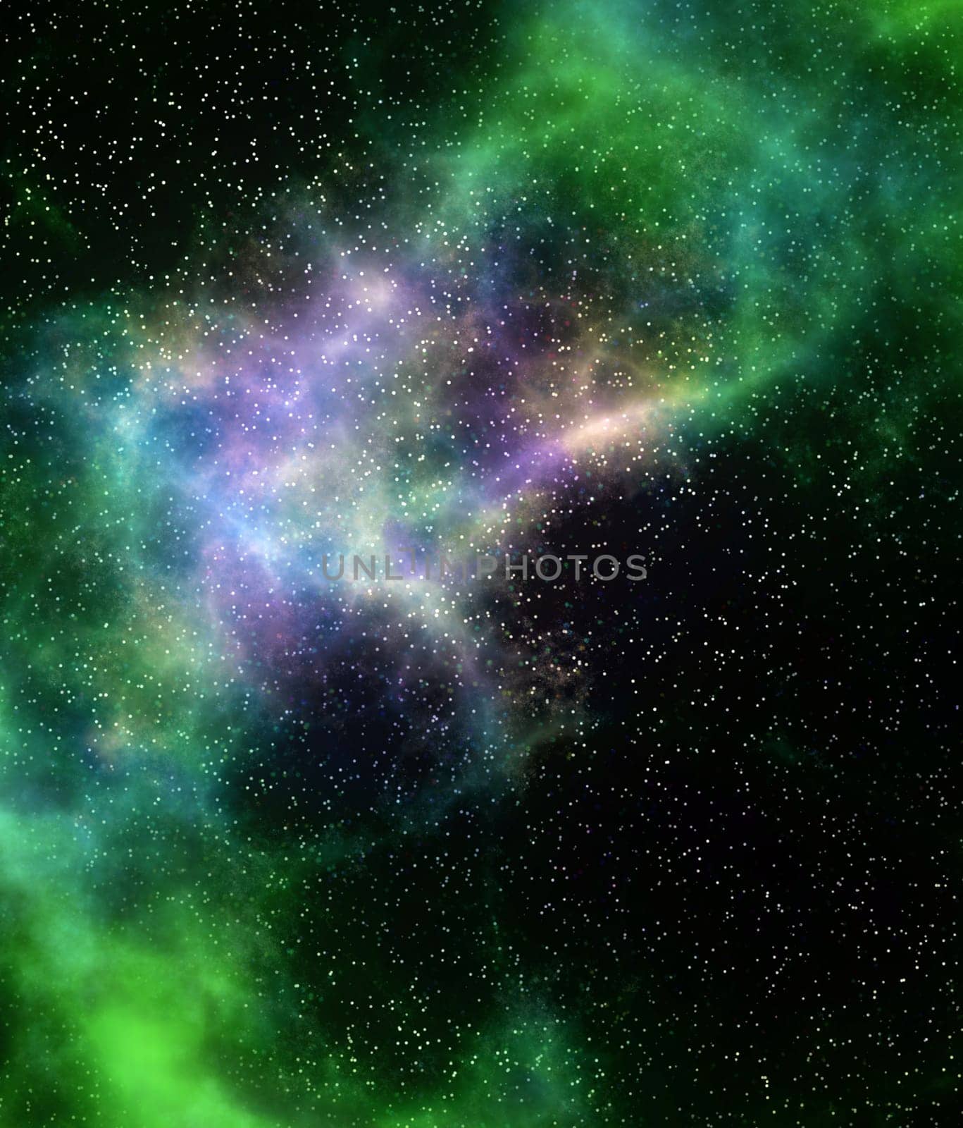 deep outer space gas cloud nebula galaxy and stars