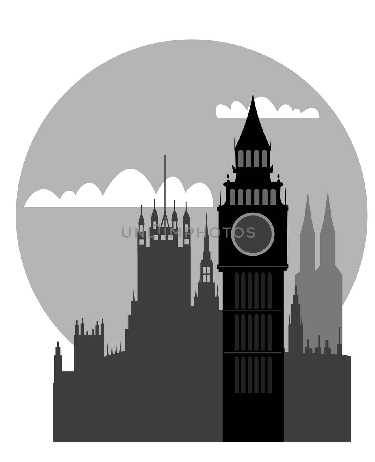 Illustration of the London - Big Ben