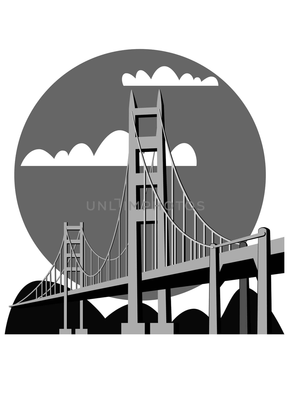 Illustration of the Golden Gate Bridge