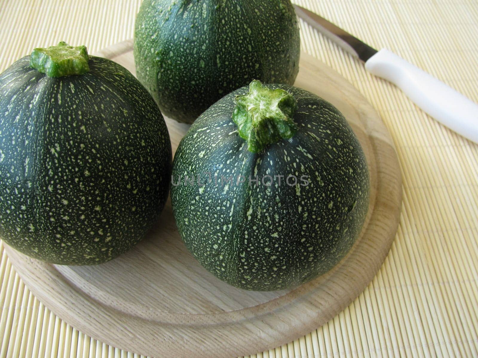 Scoop zucchini