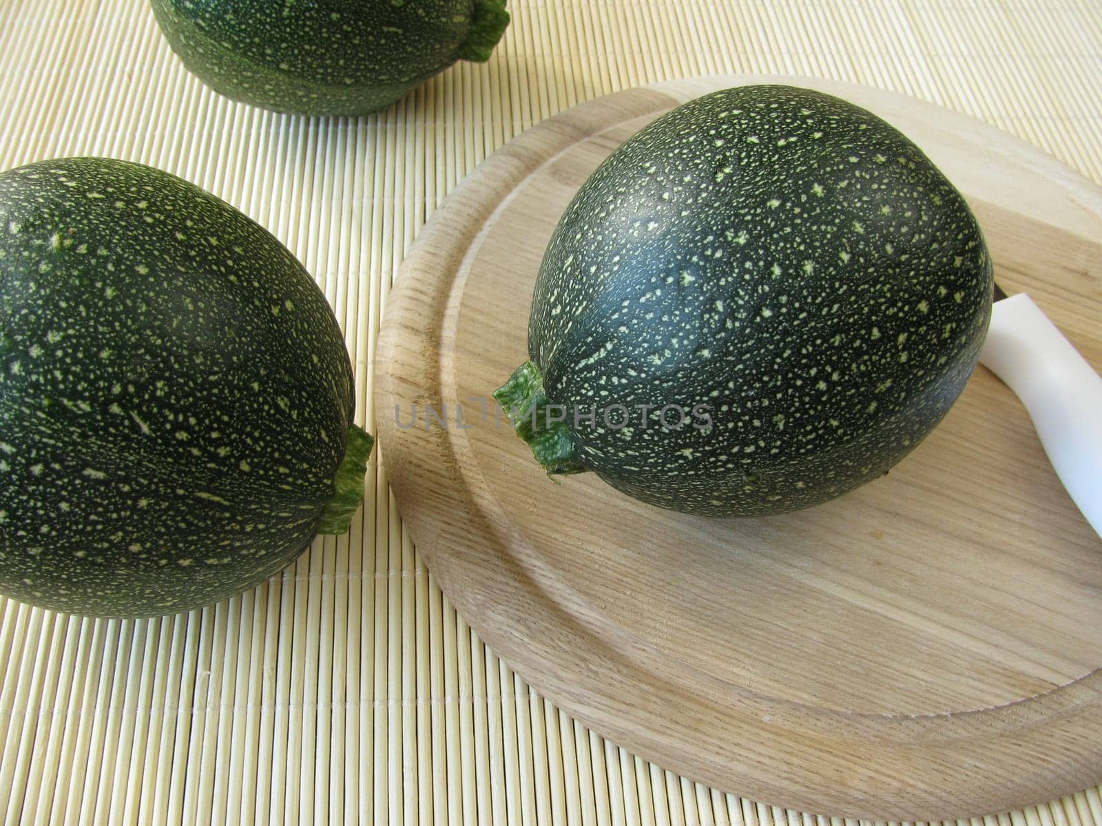 Scoop zucchini