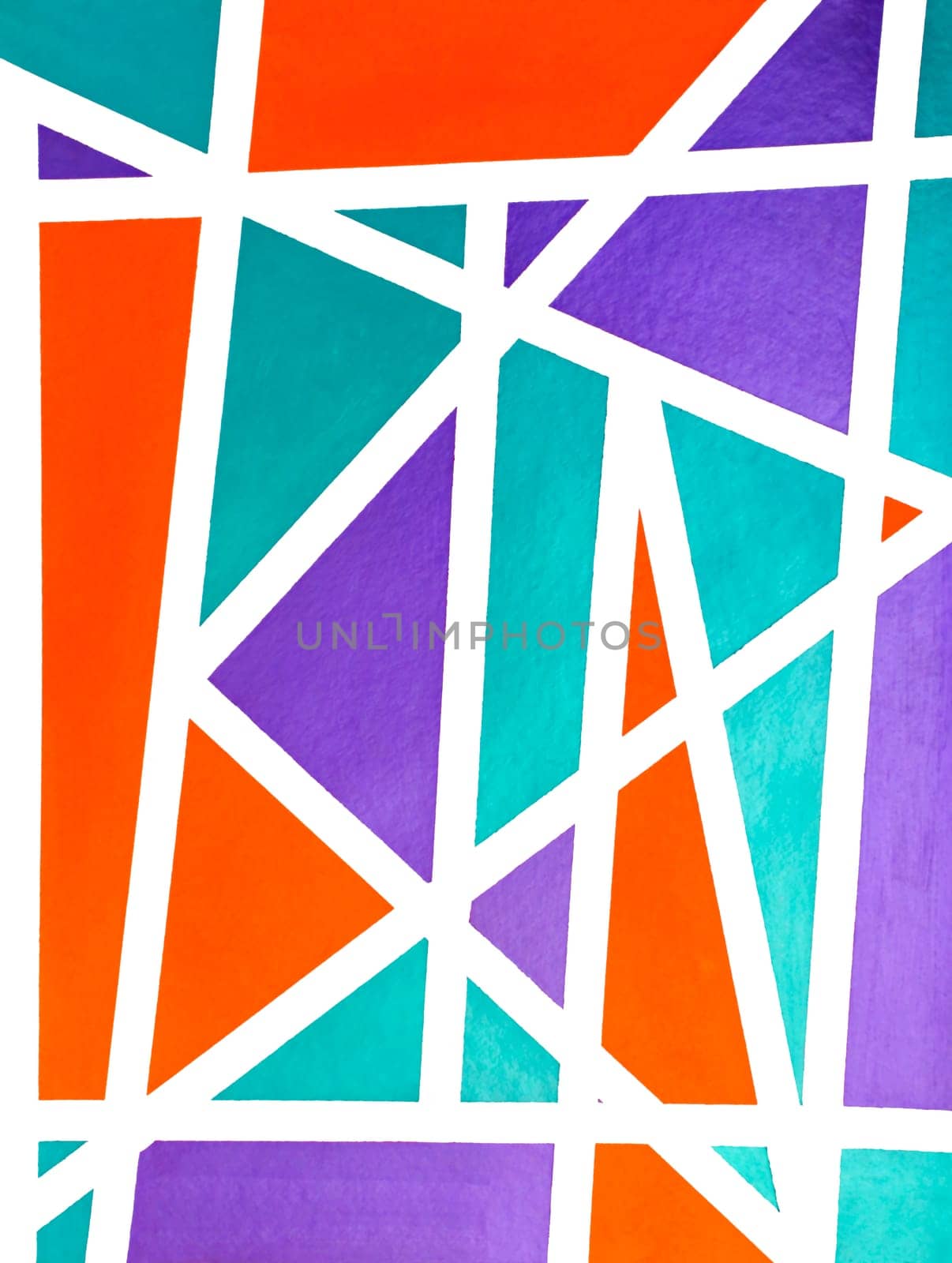 The letters in the word kind are drawn on top of each other and painted in with corresponding color.