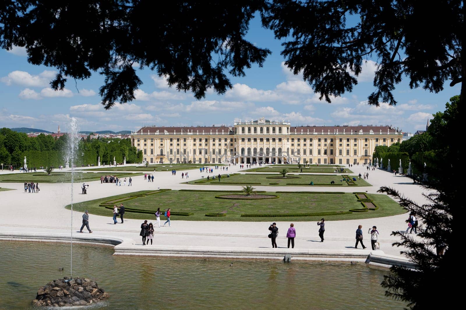 Schönbrunn Palace,magnificent building and landmark of Vienna