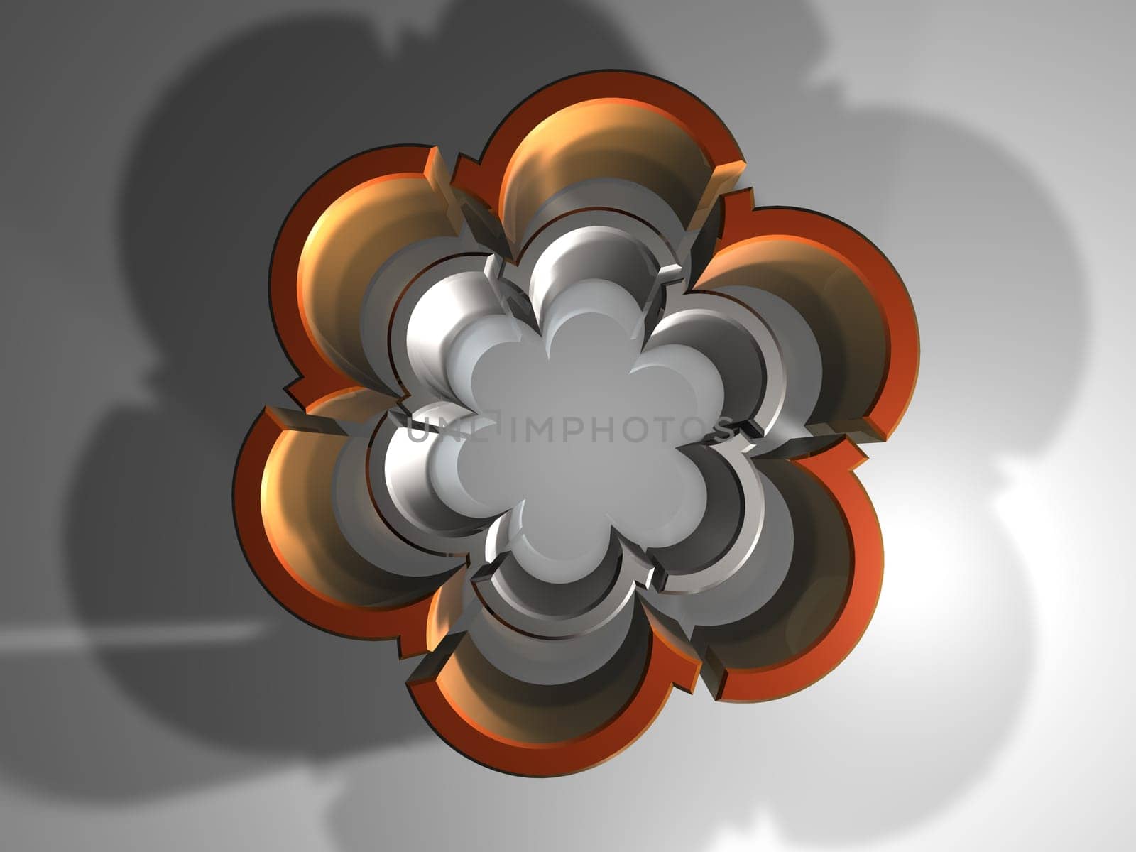 Abstract Bloom Background - 3D