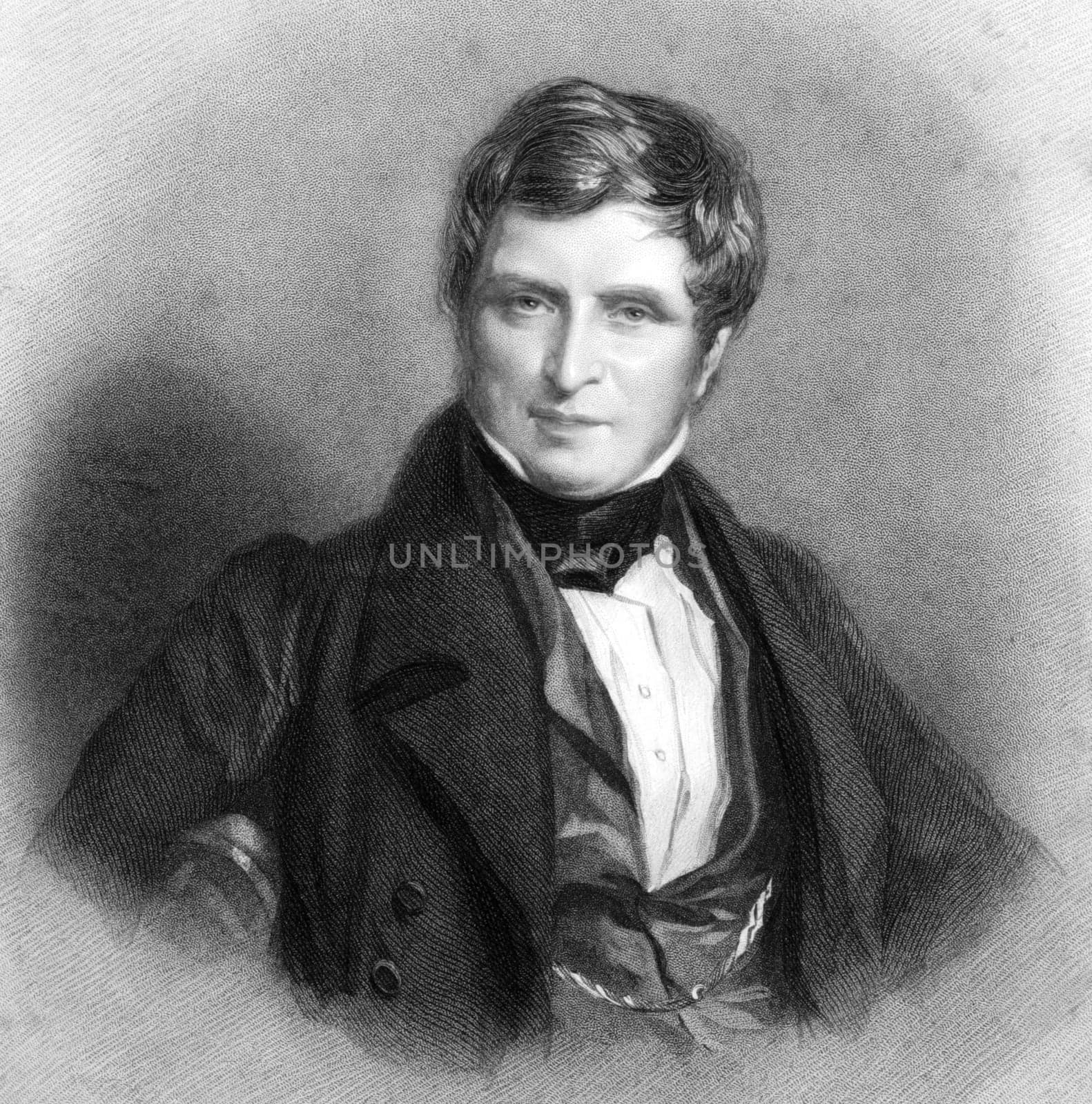 John Singleton Copley, 1st Baron Lyndhurst (1772-1863) on engraving from 1836. British lawyer and politician. Engraved by R.A.Arlett after a painting by A.F.Chalon.