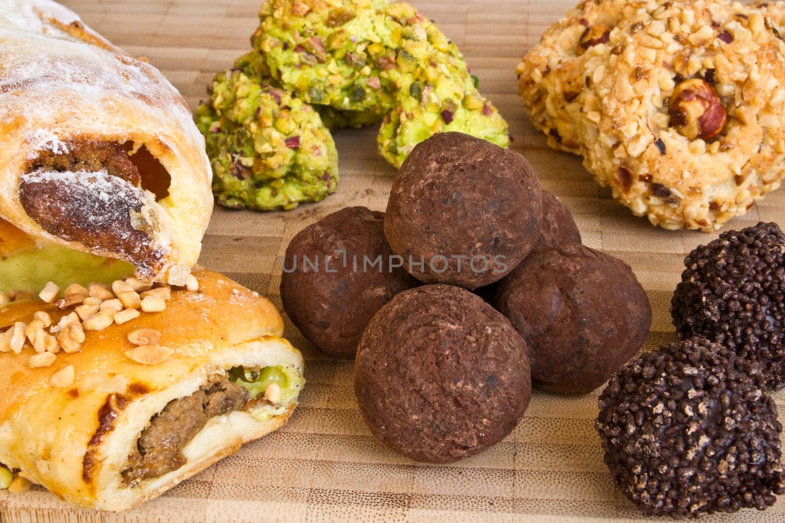 Close-up of sweets and cakes