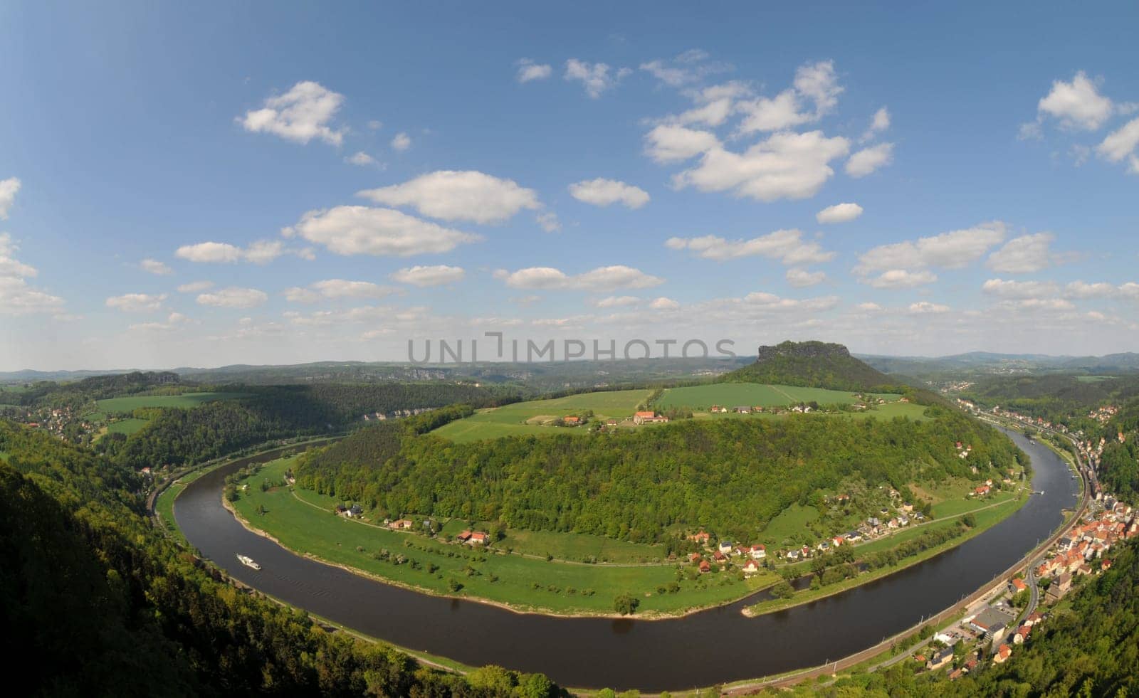 The Lilienstein in Saxon Switzerland. Taken from Königstein Fortress
