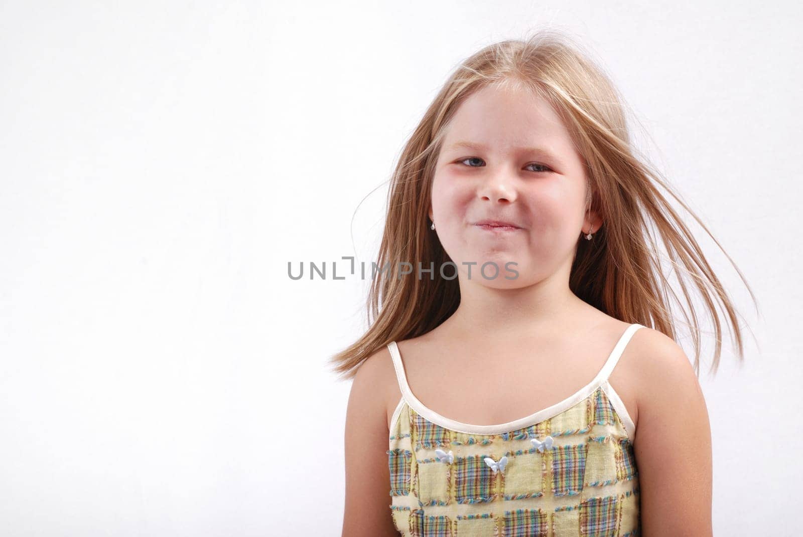 Pretty girl(child) with insolent expression