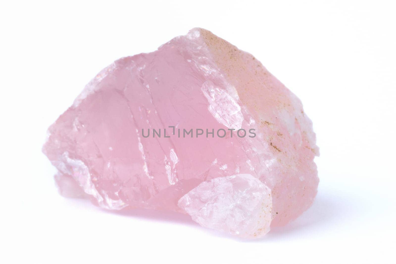 Rose quartz - semiprecious gem used in esoteric and alternative medicine
