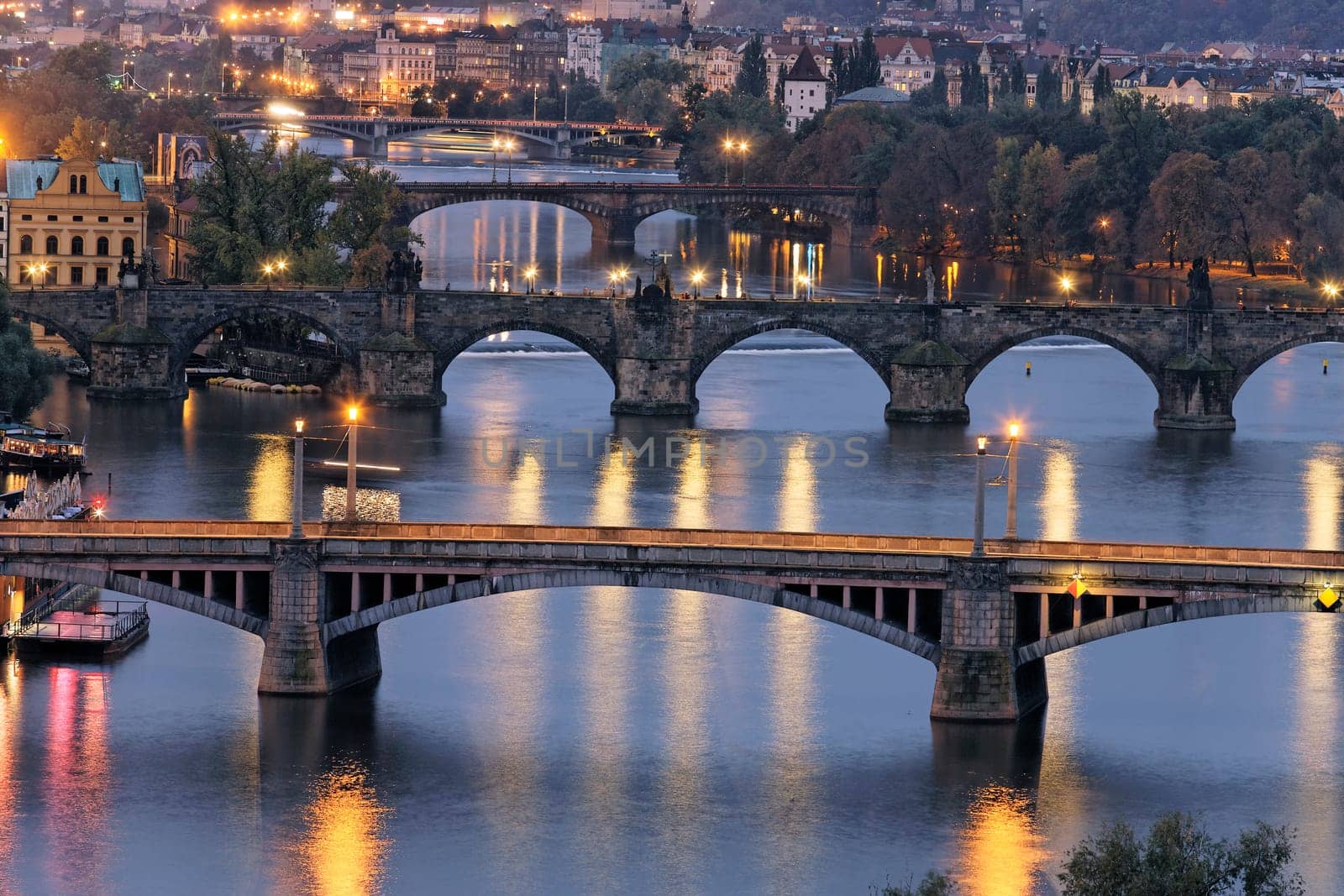 night on Prague