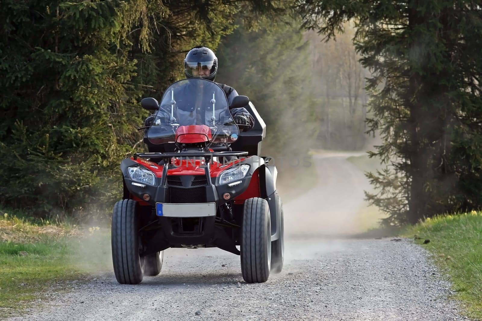 Leisure fun with the quad bike