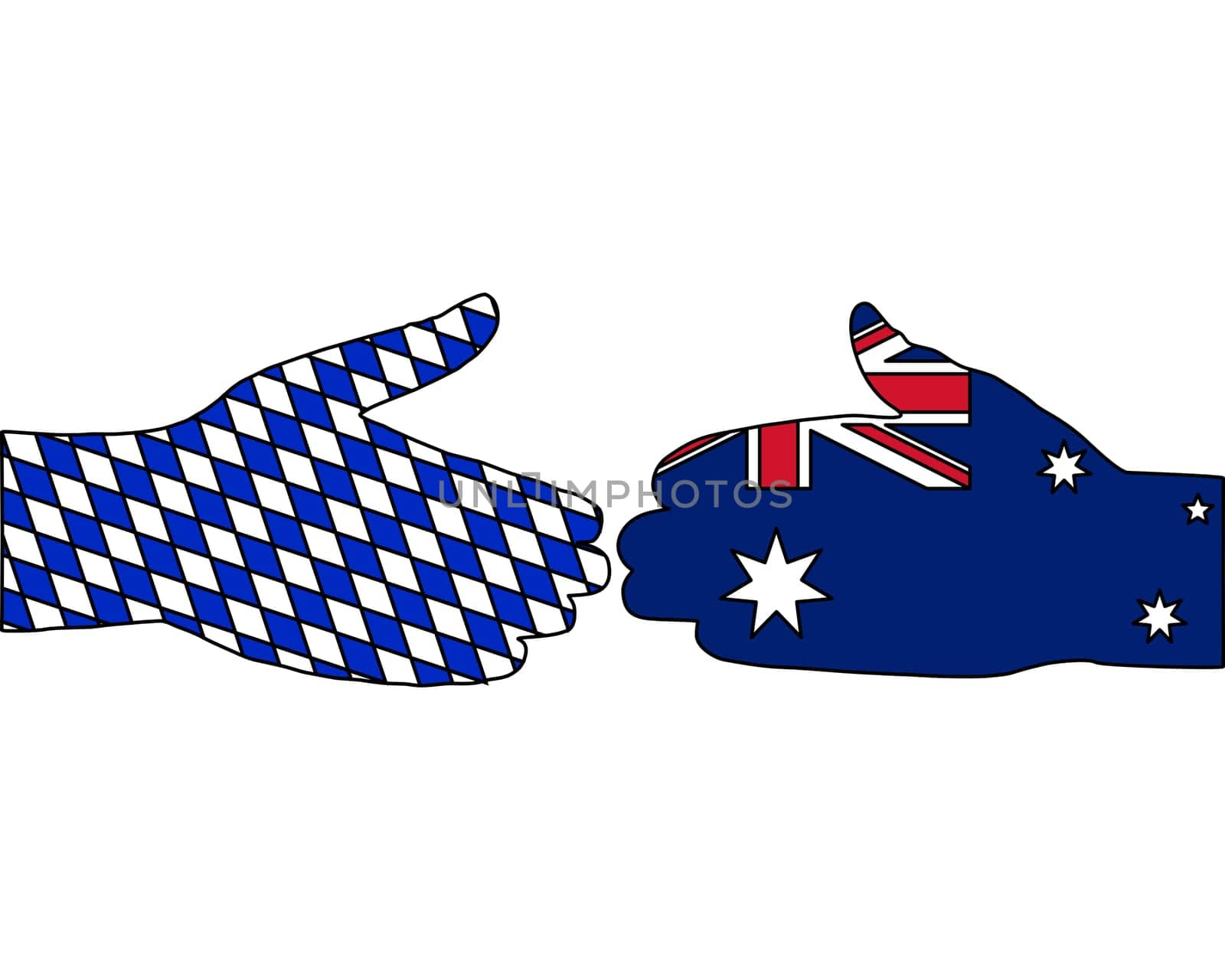 International handshake