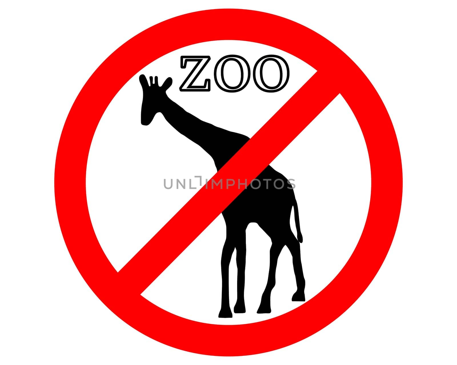 Giraffe banned in the zoo