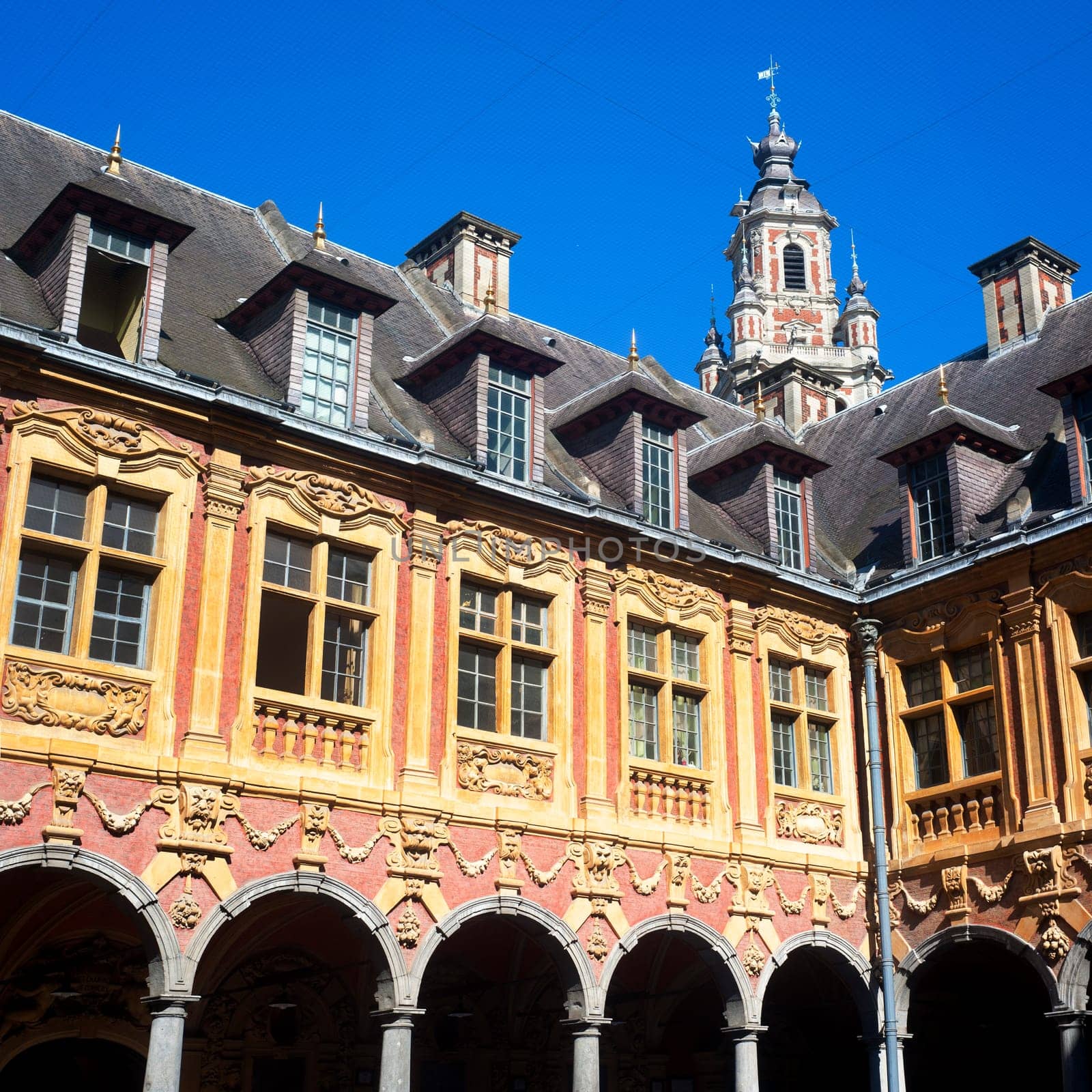 Belfry on the main square of Lille, France