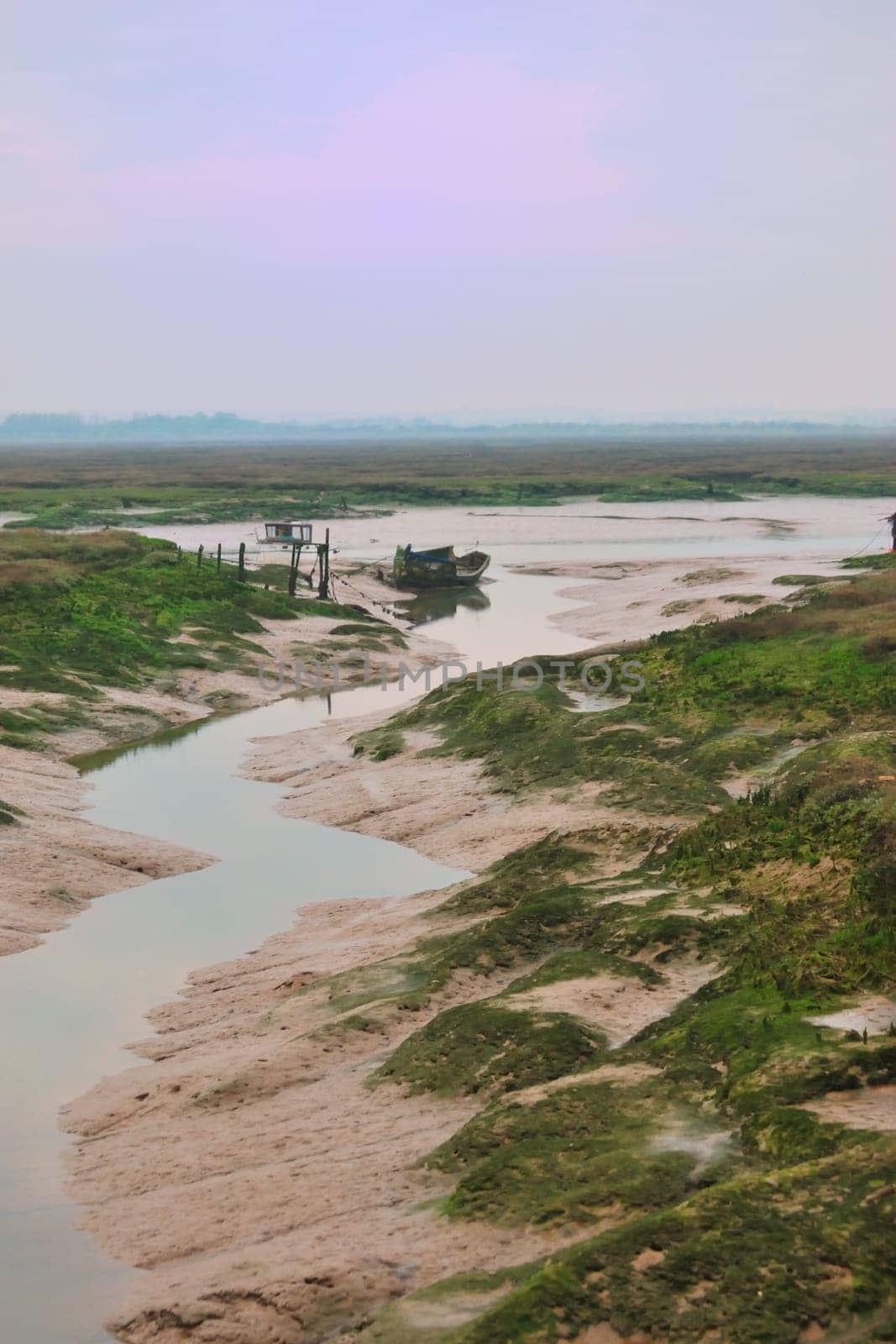 Creek with tide out Tollesbury Essex