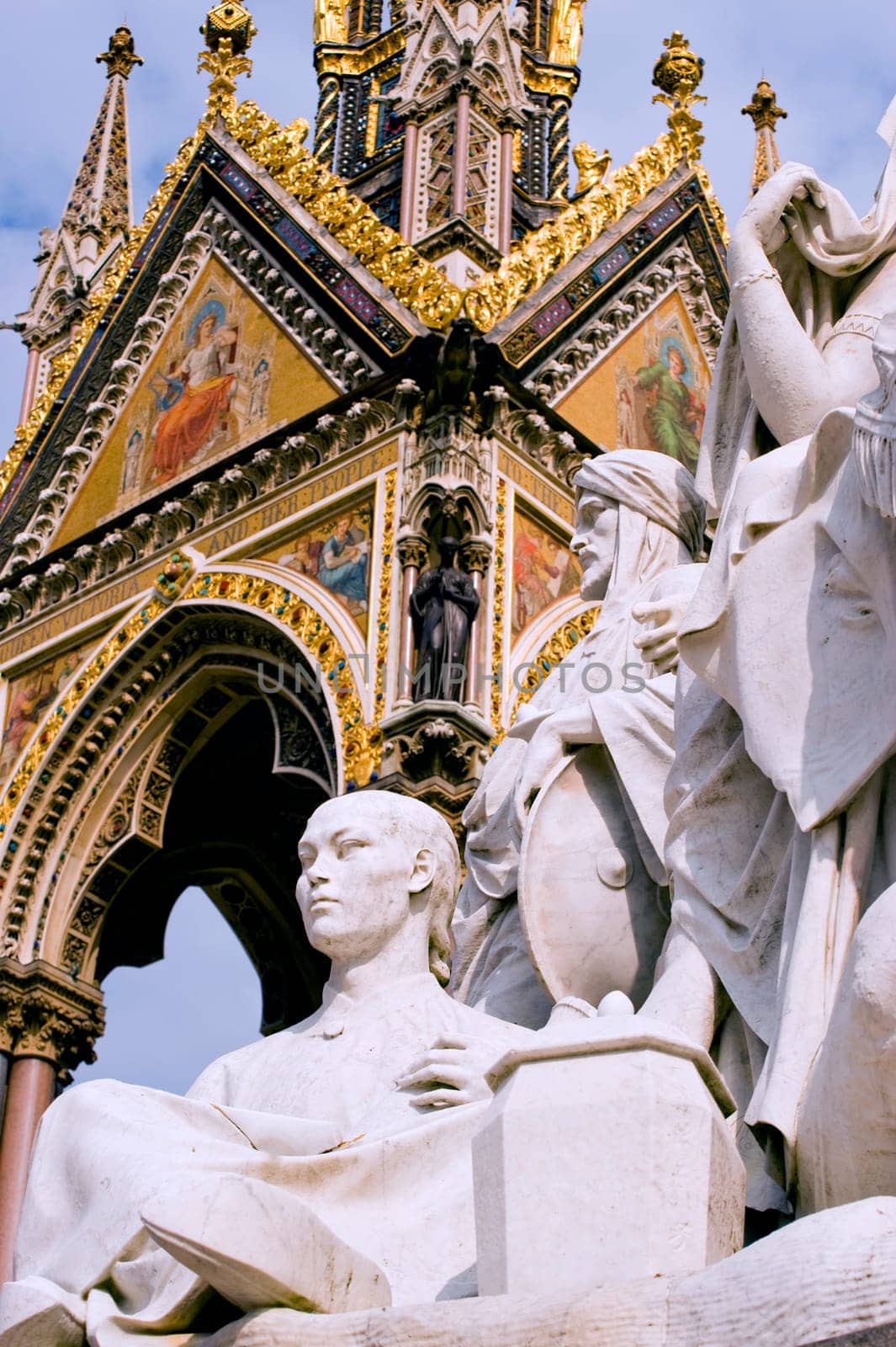 Part of Albert memorial in London, taken on April 2011