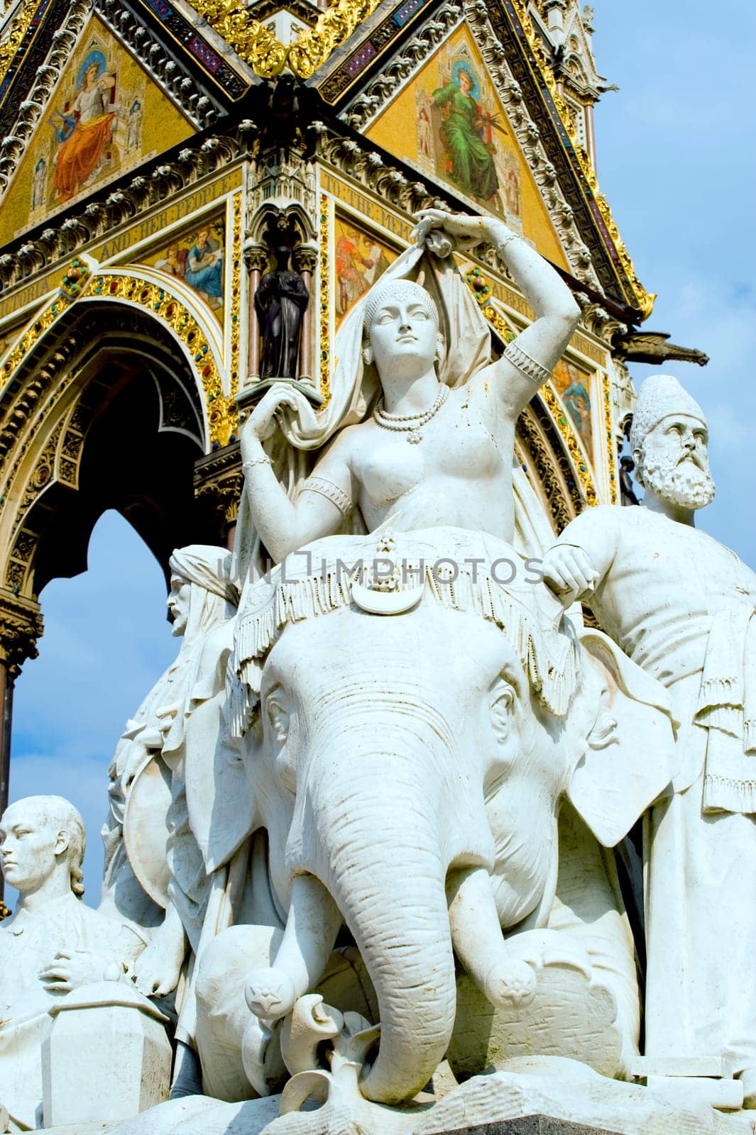 Part of Albert memorial in London, taken on April 2011