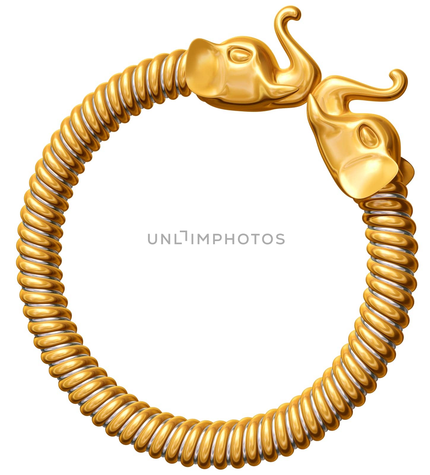 Original illustration of an isolated elephant bangle