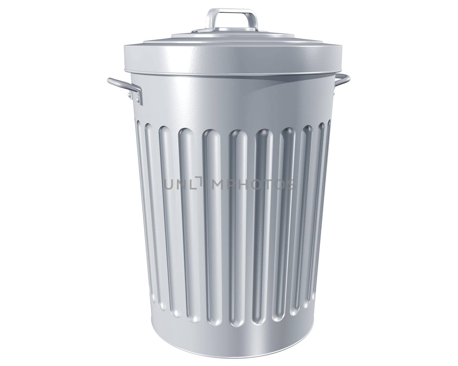 Illustration of a traditional trashcan