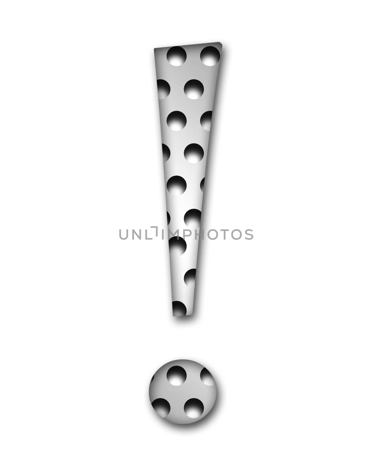 Metal exclamation mark
