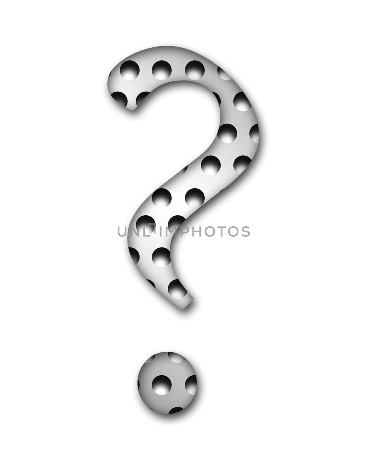 Metal Question Mark