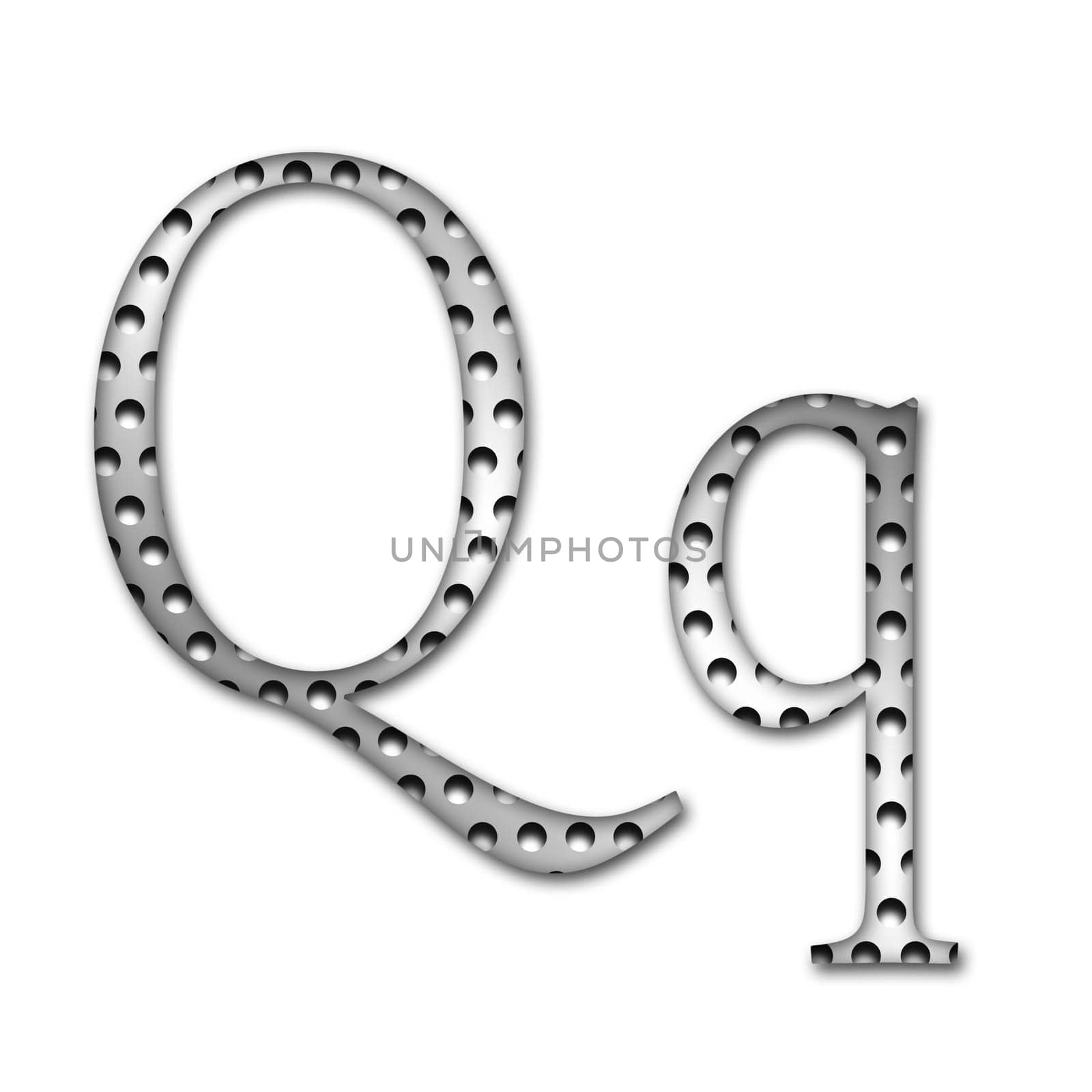 Metal Letter Q