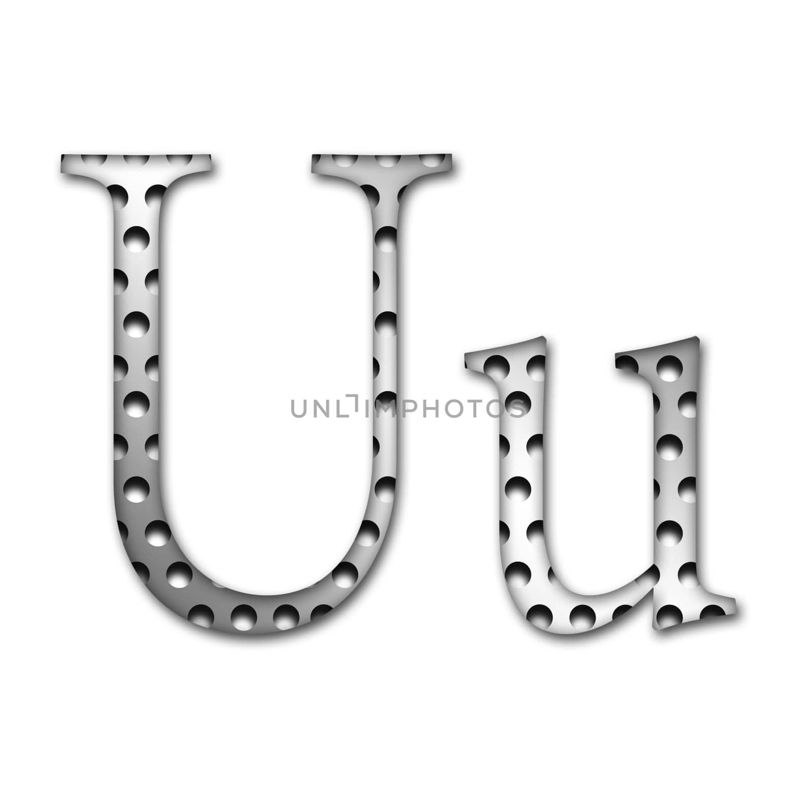 Metal Letter U