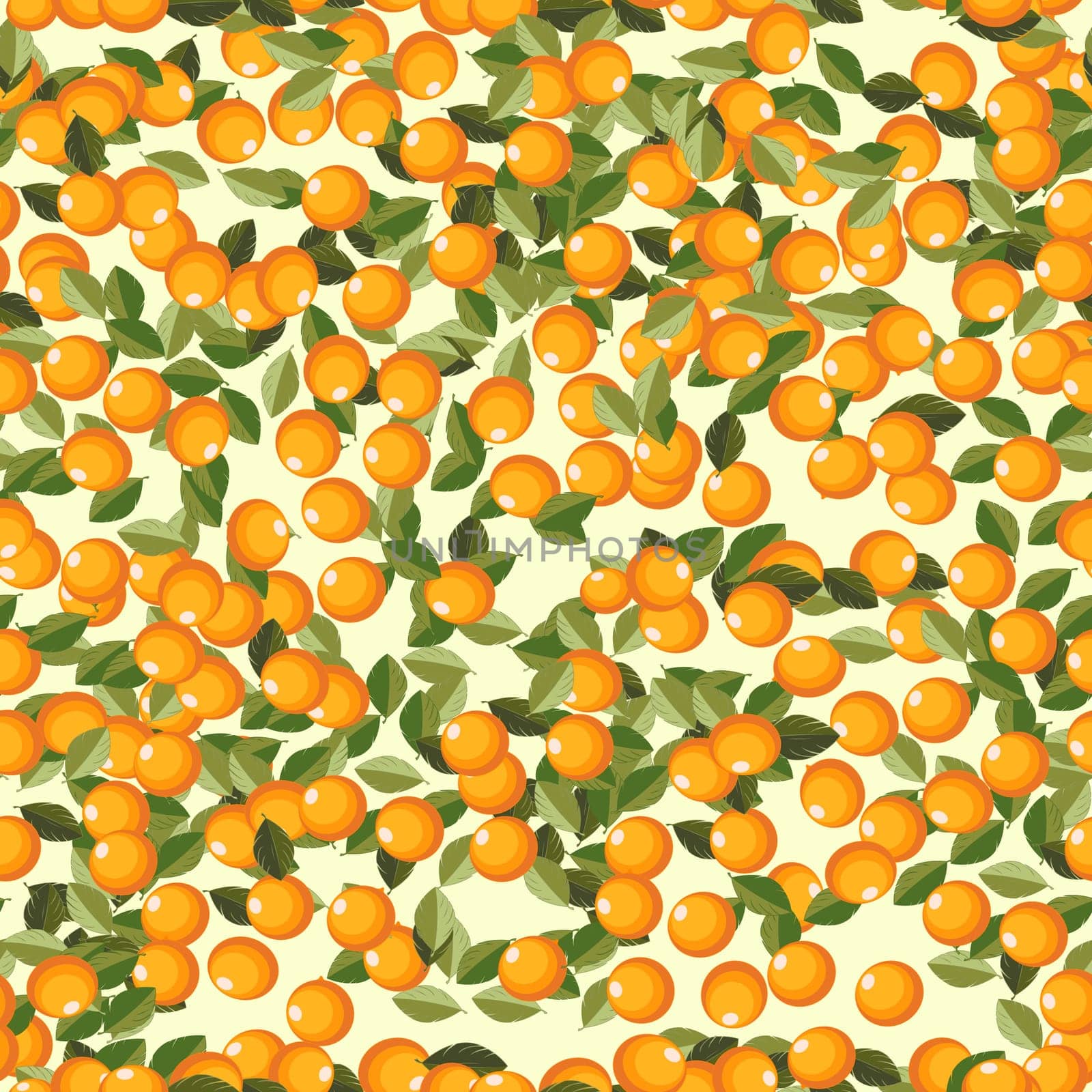 Seamless background with orange fruits
