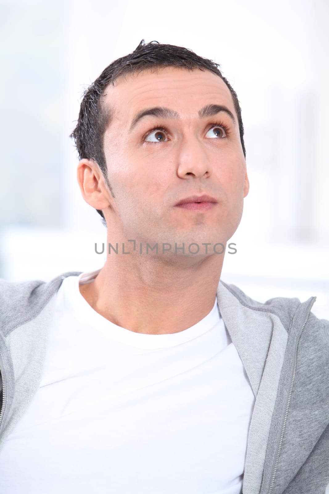 Closeup of smiling young man