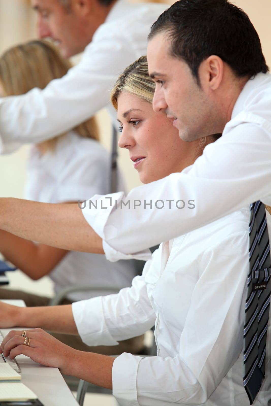 Business people working in the office