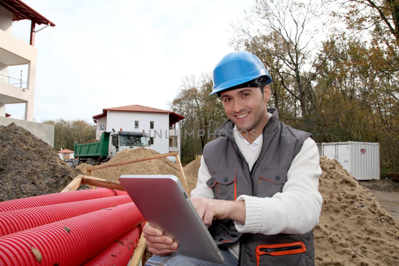 Supervisor on construction site